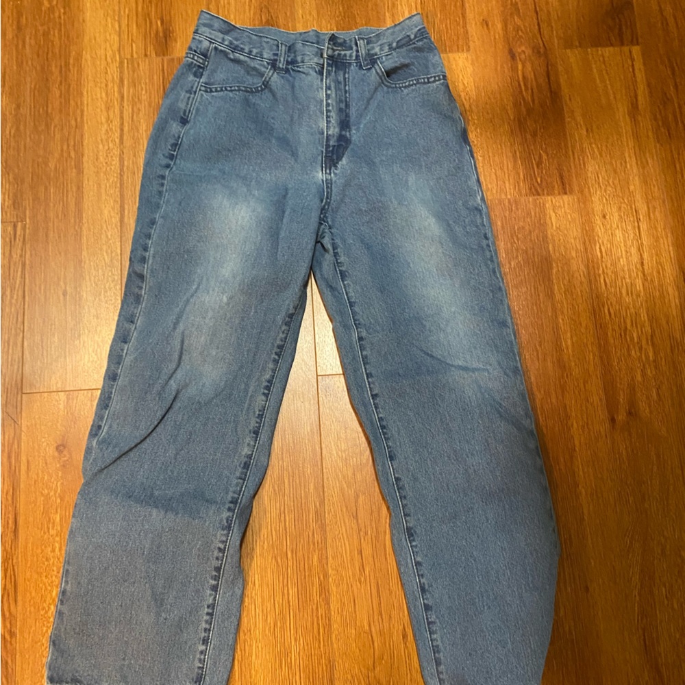 light blue mom jeans